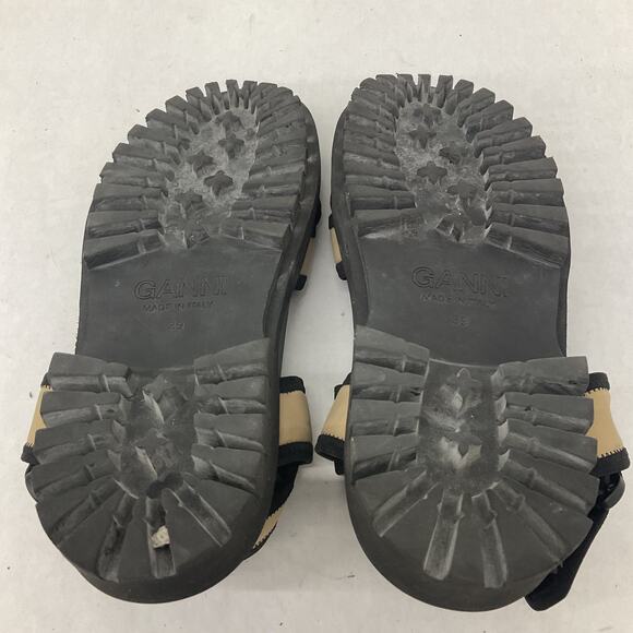 Ganni Hiking Nylon Sandal In Ermine - Picture 4 of 7